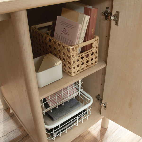 English Elm Computer Desk - Compact Brown Design With Storage Drawers For Home Office Or Study Space Solutions B356P402785