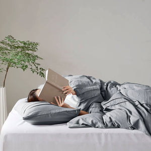 English Elm 2-piece Pintuck Pleated Microfiber Comforter Set Hotel Inspired Soft Twin Bedding B035P463226