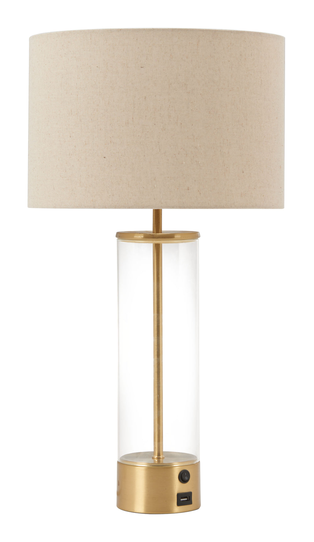 Zuo Modern Boreal Table Lamp: Chic Beige & Gold Modern Design For Stylish Home Décor & Versatile Lighting Solutions Beige Pvc,Steel 56181-zuo-modern