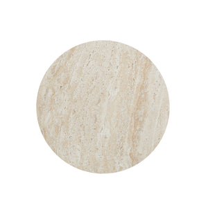 English Elm Christopher Knight Home® - Outdoor Lightweight Concrete MGO Side Table End Table - Modern Travertine Accent for Indoor/Outdoor Use Beige N773P210980Z