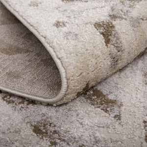 Feizy Rugs Vancouver Collection Stylish And Durable Geometric Rug For Modern Living With Soft, Easy-care Texture Ivory,Tan,Brown Polypropylene,Polyester Vnr39nqfbgebrnf05