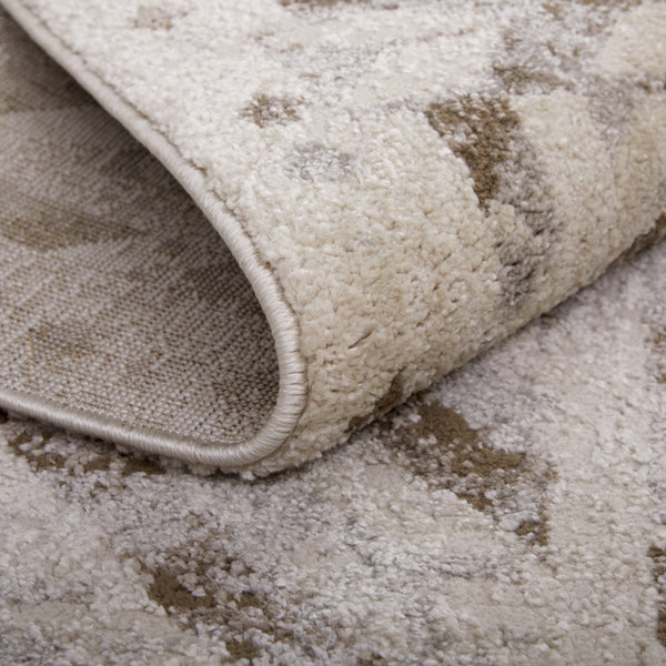 Feizy Rugs Vancouver Collection Stylish And Durable Geometric Rug For Modern Living With Soft, Easy-care Texture Ivory,Tan,Brown Polypropylene,Polyester Vnr39nqfbgebrnf05