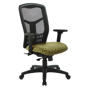 OSP Home Furnishings Progrid® Ergonomic Mesh High Back Office Chair with Lumbar Support and Adjustable Arms Kiwi 90662-K109
