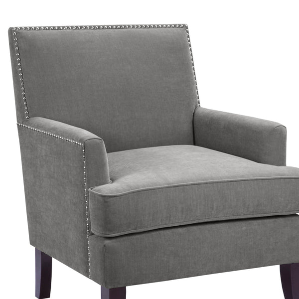 JLA Home Madison Park - Track Arm Club Chair with Nailhead Trim, Removable High‑Density Cushion, Solid Wood Legs — Versatile Accent Seating for Modern Living Rooms and Reading Nooks FPF18-0160