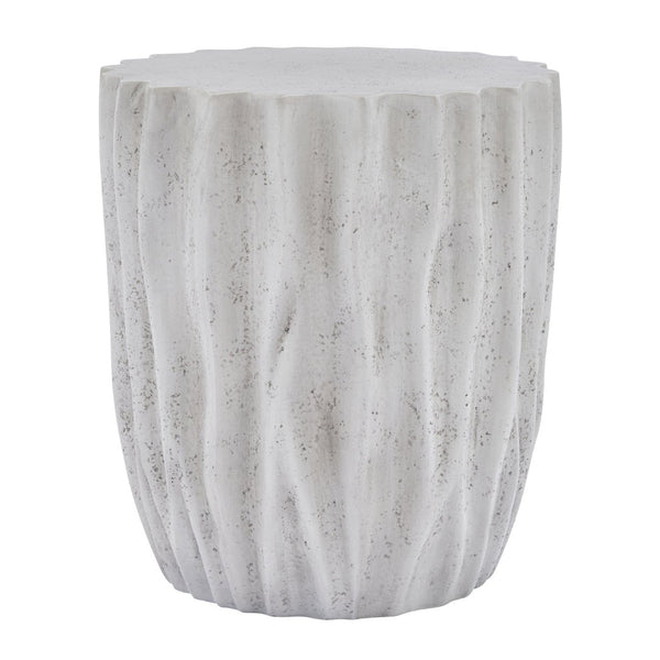 English Elm Tree Stump Mgo Accent Table Realistic Bark Texture Indoor Outdoor Rustic Side Antique Grey N776P372347T