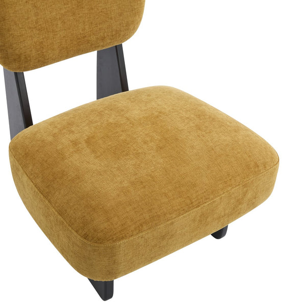 English Elm Christopher Knight Home® - [Set of 2] Modern Lounge Chair with Polyester Upholstery and Solid Wood Base — Minimalist Comfort for Home Black,Yellow N767P241702Y