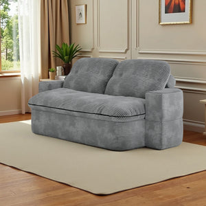 English Elm 2-In-1 Convertible Modular Sofa Bed - Memory Foam Comfort, No Assembly, Stylish Space-Saving Solution! W3653P355609