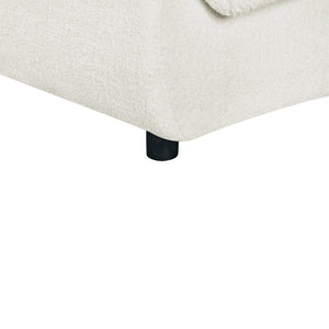 English Elm Christopher Knight Home® - 98.5" Curved Contemporary 3-Seater Sofa with Boucle Upholstery, Plush Foam Comfort and Solid Wood Frame Beige N767P333660B