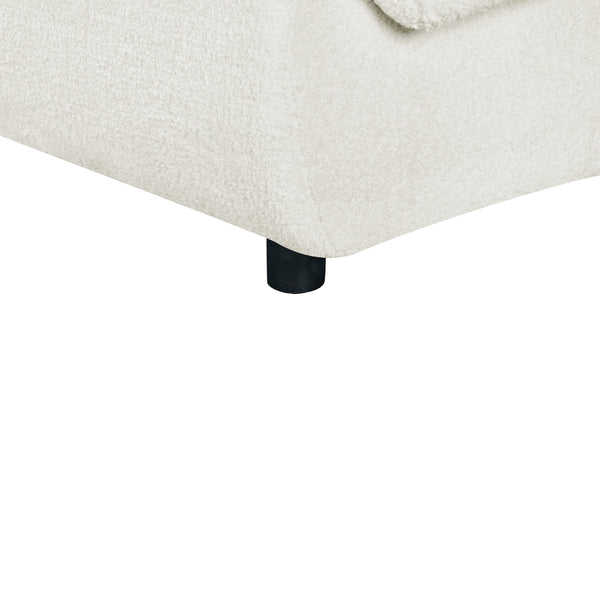 English Elm Christopher Knight Home® - 98.5" Curved Contemporary 3-Seater Sofa with Boucle Upholstery, Plush Foam Comfort and Solid Wood Frame Beige N767P333660B