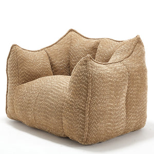 English Elm Sofa plush beanbag chair with superfiber cover and resilient foam filling for ultimate home comfort and relaxation Coffee W1996P252265