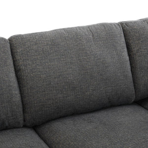 English Elm Swivel Barrel Accent Chair Chenille Tufted Round Club Seat for Living Room Lounge N719S002130E