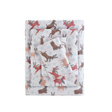 True North by Sleep Philosophy Cozy Flannel Casual Printed Sheet Set TN20-0424 Reindeer