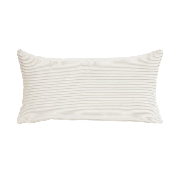 English Elm Modern Corduroy Accent Chair with Lumbar Pillow, Upholstered Seat, Stylish Living Room Centerpiece Beige 42 L x 28.5 W x 13.5 H B011P287470