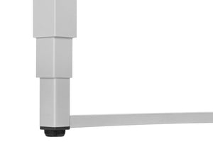 English Elm Computer Desk - Modern Adjustable Standing Desk For Home Office, Sleek Black Laminate & Grey Metal B2710P219899