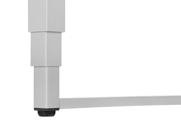 English Elm Computer Desk - Modern Adjustable Standing Desk For Home Office, Sleek Black Laminate & Grey Metal B2710P219899