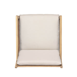 English Elm Christopher Knight Home® - Outdoor 29" Seat Height Aluminum Barstools with Rope Scallop Backrest, Rust-Resistant Patio Set Light Teak N772P247684L