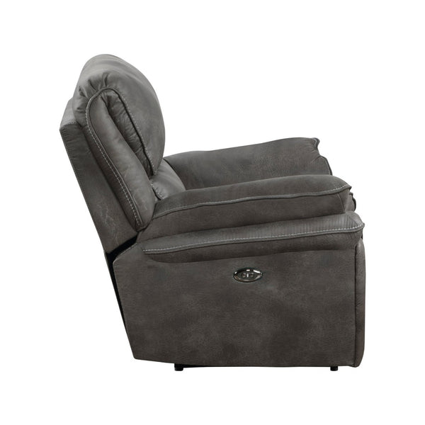 English Elm Plush Microfiber Rocker Recliner with Solid Wood Frame and Pocket Coil Cushioned Seat B011P230403