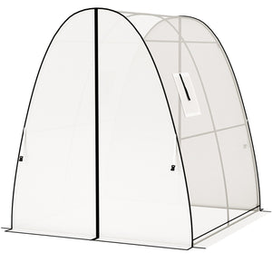 English Elm 6' Gothic Arch Walk-in Greenhouse Steel Frame Pe Cover with Sandbag Anchors T3971P402270