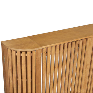 English Elm Christopher Knight Home® - King Solid Wood King Size Bed with Slat Headboard, Dual Side Storage & Display Shelves, Sturdy Comfort N758K532021N