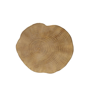 English Elm Christopher Knight Home® - Outdoor 14.25inch MGO Side Table Hand-Painted Faux Wood Stump Light Brown, Durable 220lb Capacity N772P195841B