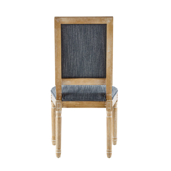 English Elm Christopher Knight Home® - [Set Of 4] French Country Dining Chairs - Elegant Upholstered Seats & Cane Backrest - Rustic Charm N767P263677H_4