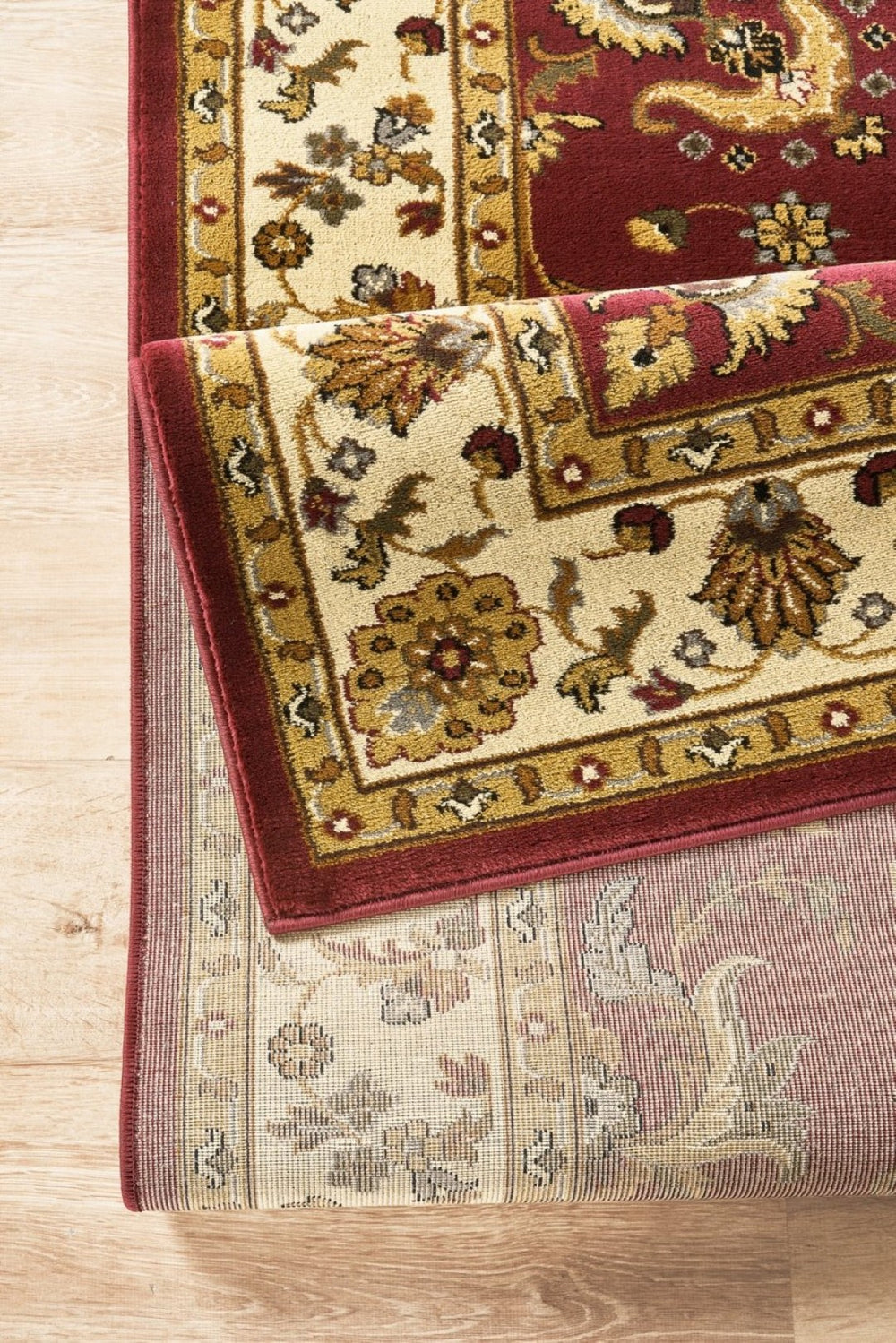 English Elm Classic All-over Traditional Pattern Area Rug Low Pile Living Room Dining Floor Cover B186P452256