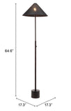 Cardo Floor Lamp Bronze 56142 Zuo Modern