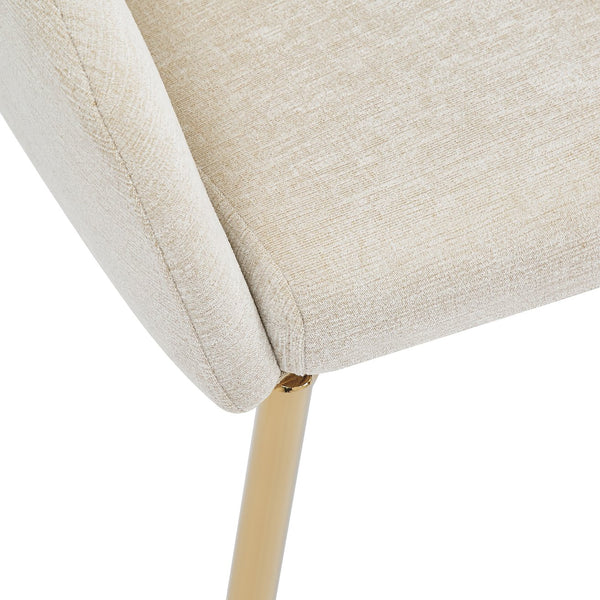 English Elm Christopher Knight Home® - Dining Chair Set Of 2 - Contemporary Beige Upholstered Seating With Metal Frame For Style & Comfort N779P186914M