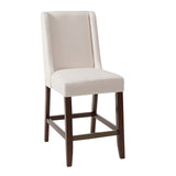 Madison Park Brody Modern/Contemporary Wing Counter Stool MP104-0040 Cream