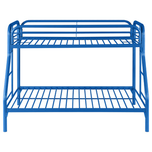 English Elm Celeste Blue Metal Twin Over Full Bunk Bed – Stylish, Space-Saving Design For Modern Bedrooms! B062P340731