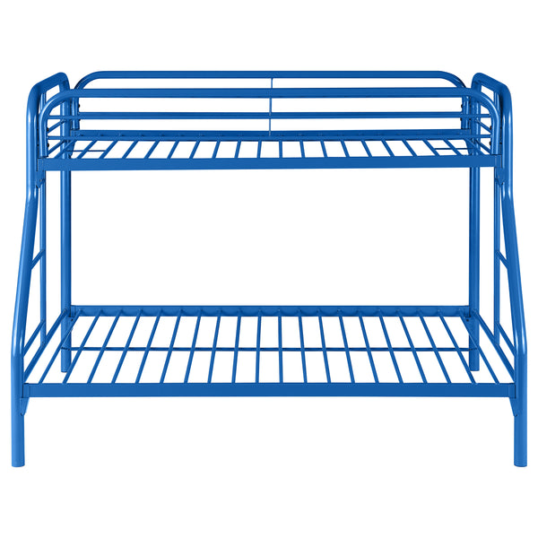 English Elm Celeste Blue Metal Twin Over Full Bunk Bed – Stylish, Space-Saving Design For Modern Bedrooms! B062P340731