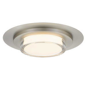 English Elm 16 Inch Square Led Flush Mount Ceiling Light with Acrylic Diffuser for Modern Interiors Chrome B370P400760