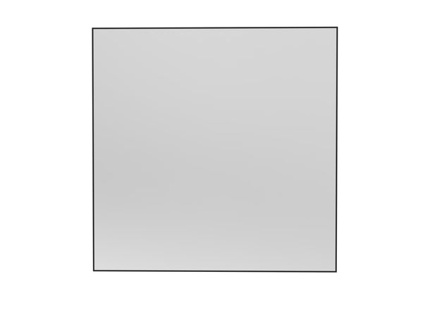 English Elm 36X36" Oversized Modern Rectangle Mirror Black Aluminum Frame Explosion-Proof Glass Versatile Wall Mount W708P379202