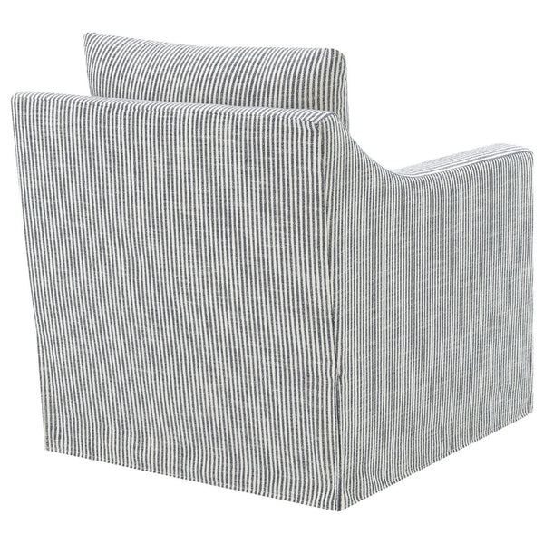 English Elm Merced Swivel Accent Chair Plush Foam Seat Soft Grey Fabric for Living Room B062P451981