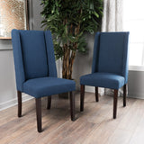 Christopher Knight Home® - Noble House - Rory Contemporary Fabric Wingback Dining Chair - Set of 2