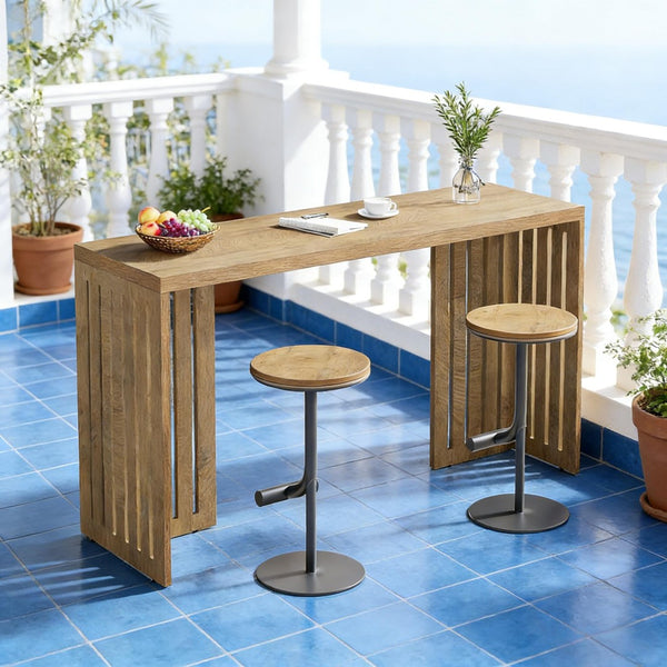 English Elm Wood Solid Fir Console Table Handcrafted Farmhouse Style for Entryway or Sofa T3971P447527