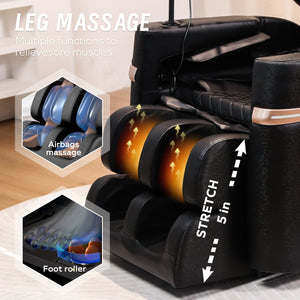 English Elm Massage Chair Recliner For Ultimate Comfort - Zero Gravity With Full Body Air Pressure Relief W1875P300905