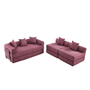 English Elm United We Win Versatile Convertible Folding Sofa Bed With Memory Foam For Apartments & Guest Rooms W1568S00249-GIGA