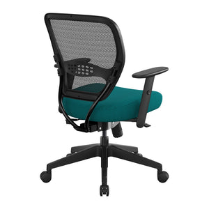 OSP Home Furnishings Air Grid Ergonomic Mesh Office Chair with Lumbar Support and Greenguard Certified Airflow Blue 5500SL-7