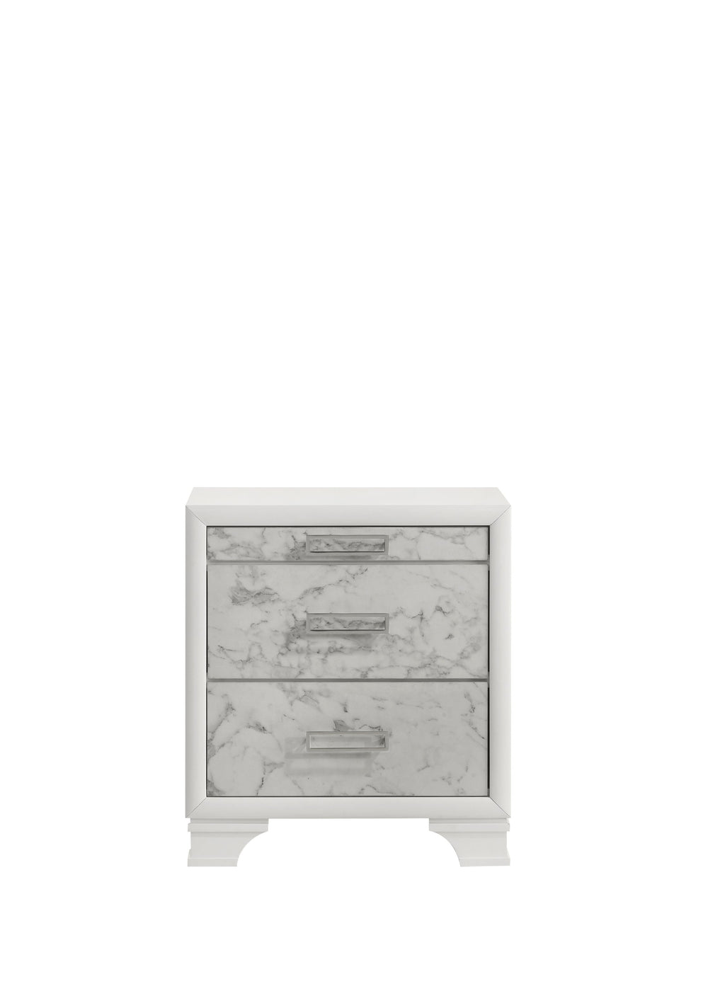 English Elm Soul Full 5PC Bedroom Set with LED Bed, USB-C, Bluetooth Speakers, Marble Accents & Large Storage B009S01623