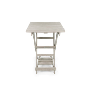English Elm Summit Ridge Recycled Hdpe Outdoor Folding Bar Table Weather Resistant Eco Patio Sand B2745P409717