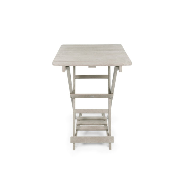 English Elm Summit Ridge Recycled Hdpe Outdoor Folding Bar Table Weather Resistant Eco Patio Sand B2745P409717