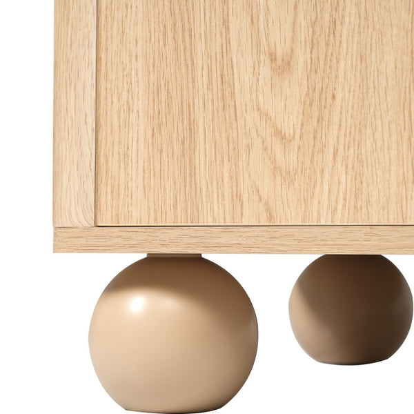 English Elm [cabinet Only] 58 Inch Double Sink Vanity Base Wood Grain Mdf Soft Close Storage N759S425429N