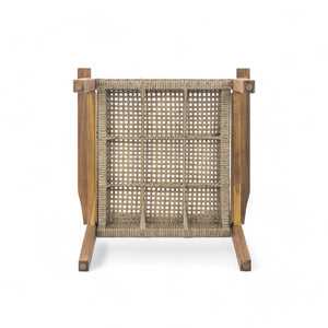 English Elm Christopher Knight Home® - Amaris Acacia Outdoor Dining Chairs Set of 2 with Teak Finish & Wicker Accents, Weather‑Resistant Comfort N775P237216T