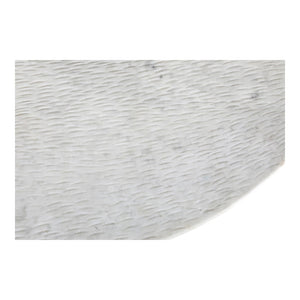 English Elm Chloe Round Marble Top Coffee Table with Open Iron Base for Modern Living Rooms B2769S00017