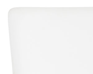 Sunpan Carlo Dining Armchair - Stylish Faux Leather Seat with Curved Armrests and Durable Iron Legs Gold / Dillon Snow