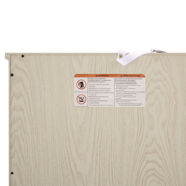 English Elm 72.4" Tall Storage Cabinet with 8 Doors and 4 Shelves, Elegant Oak Finish Freestanding Organizer for Entryway White W1758P300142