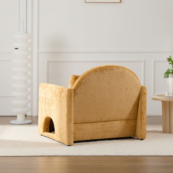 English Elm Modern Chenille Oversized Armchair - Cozy, Pet-Friendly Accent Chair For Stylish Living Rooms & Bedrooms W2997P294097