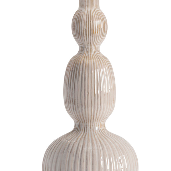 Crestview Collection Solano Table Lamp – Sculptural Triple-gourd Design With Glossy Finish, Crystal Base & 3-way Lighting   Cvap2356