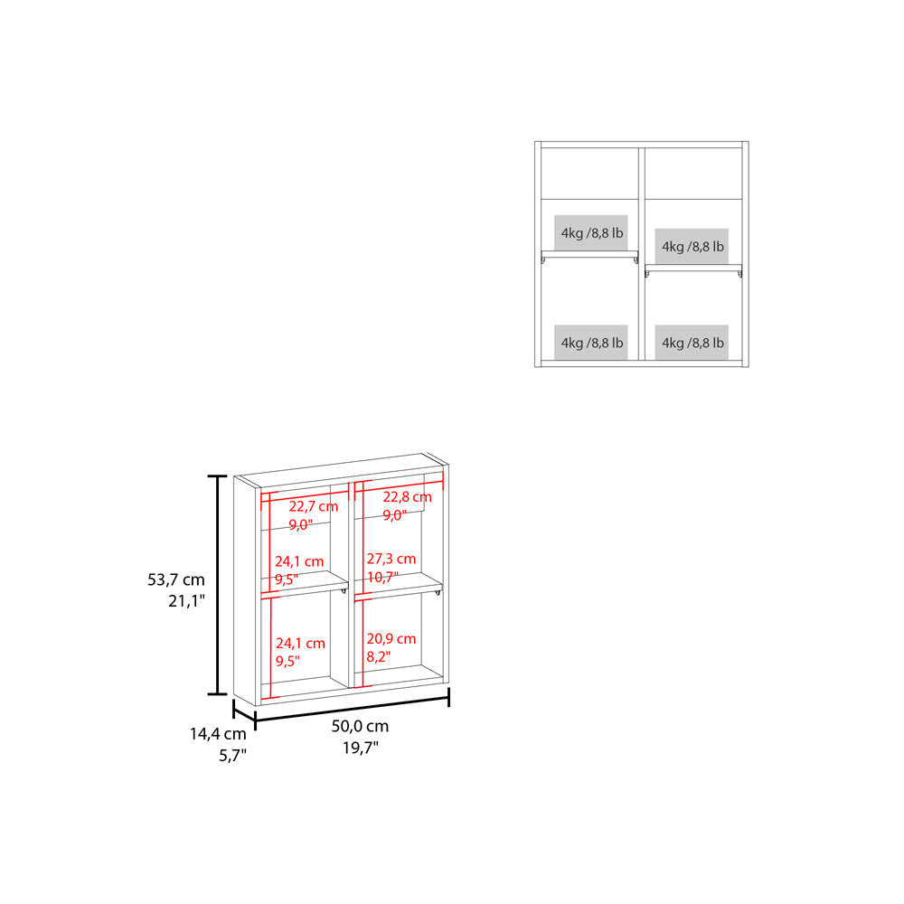 English Elm Medicine Cabinet Clayton Black - Slim Mirrored Bathroom Organizer with 4 Adjustable Shelves, Durable Engineered Wood B092P238726